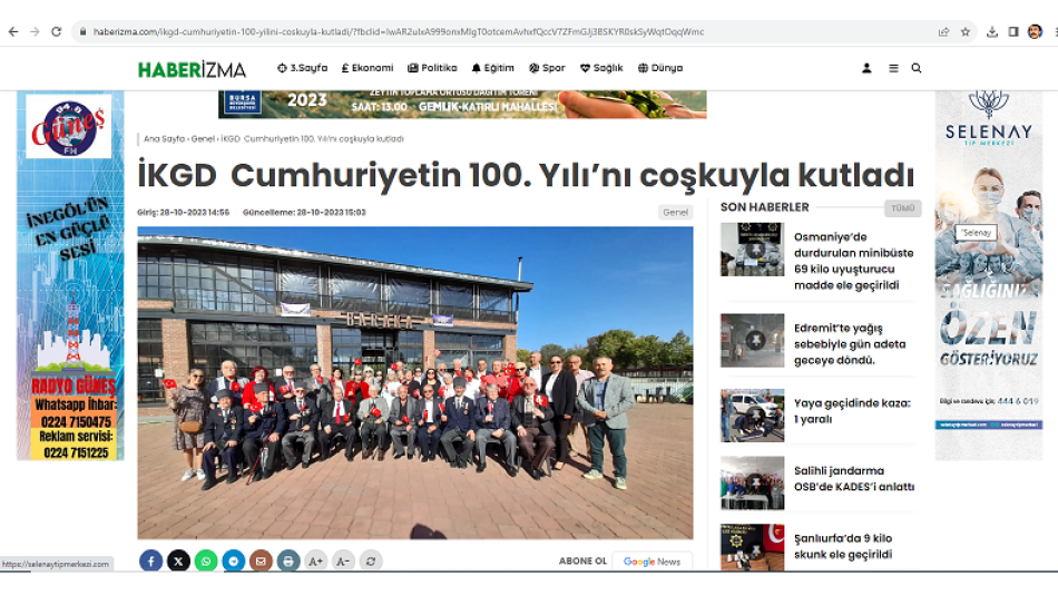 İKGD’den Cumhuriyetin 100. Yılı kutlama etkinliği